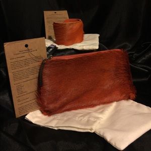 🦋2 Set Clever Carriage Genuine Springbok Leather